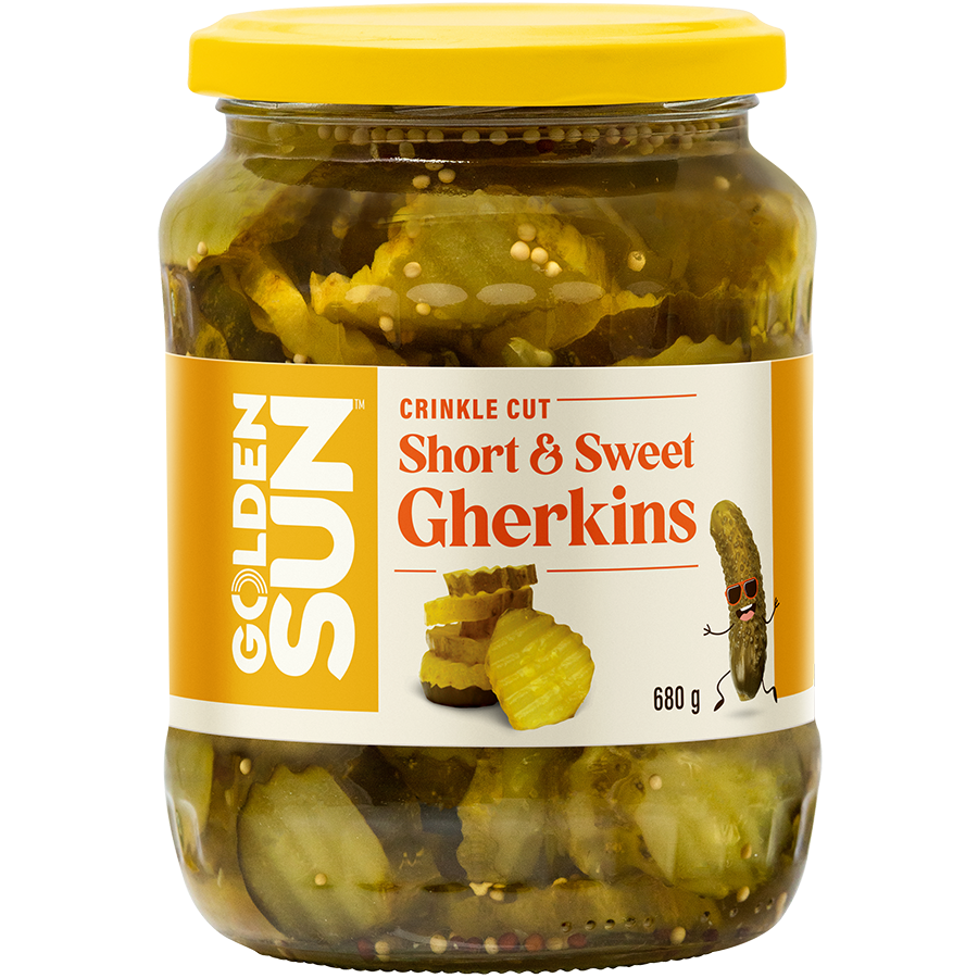 Golden Sun Short & Sweet Gherkins 680 g