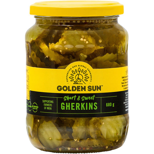 Golden Sun Short & Sweet Gherkins 680 g
