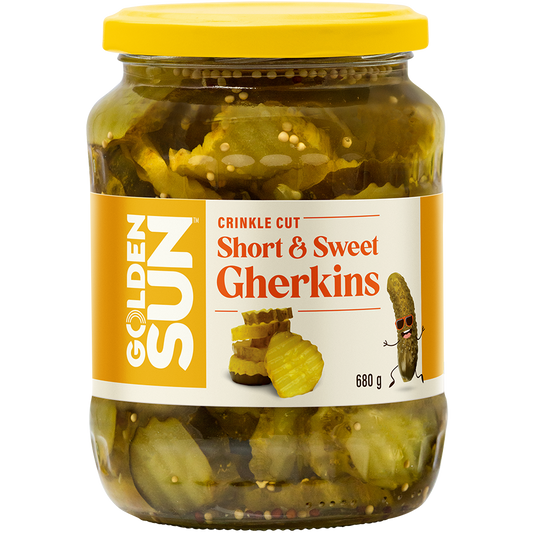 Golden Sun Short & Sweet Gherkins 680 g