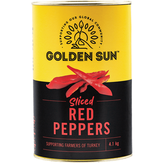 Golden Sun Sliced Red Peppers 4.1 kg