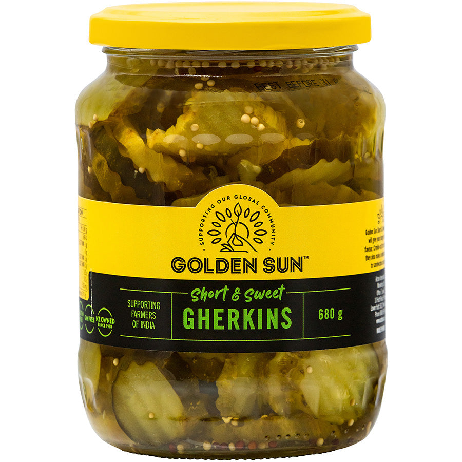 Golden Sun Short & Sweet Gherkins 680 g